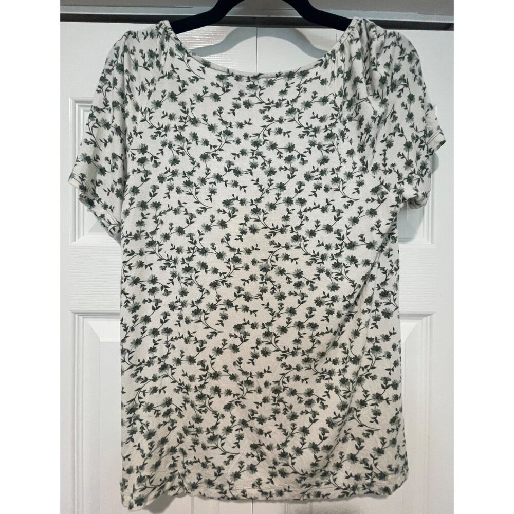 Patprimo Womens Floral Button Up Top Size M Cottagecore Forest Fairy Dainty Soft - Picture 9 of 13